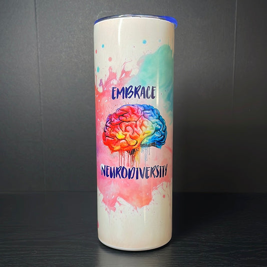 Embrace Neurodiversity 20oz tumbler