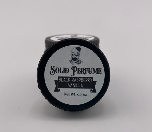 Black Raspberry Vanilla Solid Perfume - Inspired by Art the clown