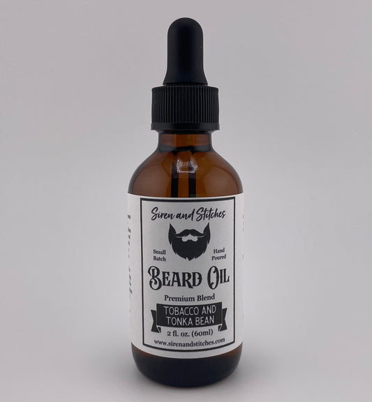 Tobacco and Tonka Bean Beard Oil - Inspired by Hannibal Lecter