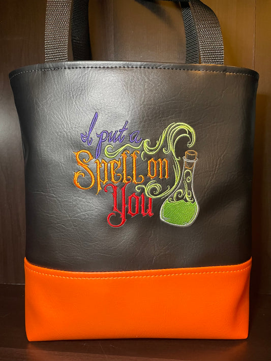 I put a spell on you tote purse