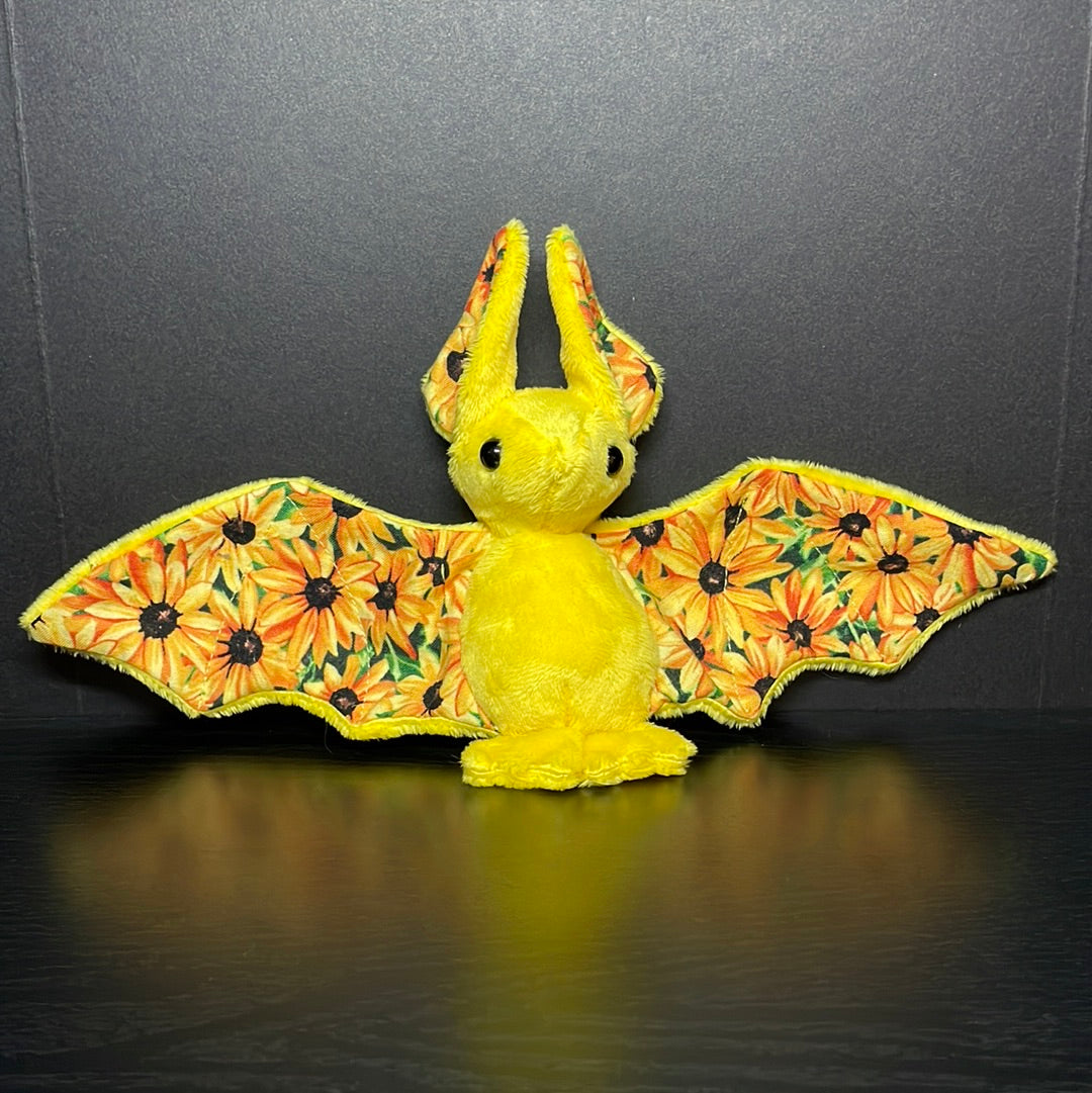 Black Eyed Susan Flower bat - small - Ready to ship