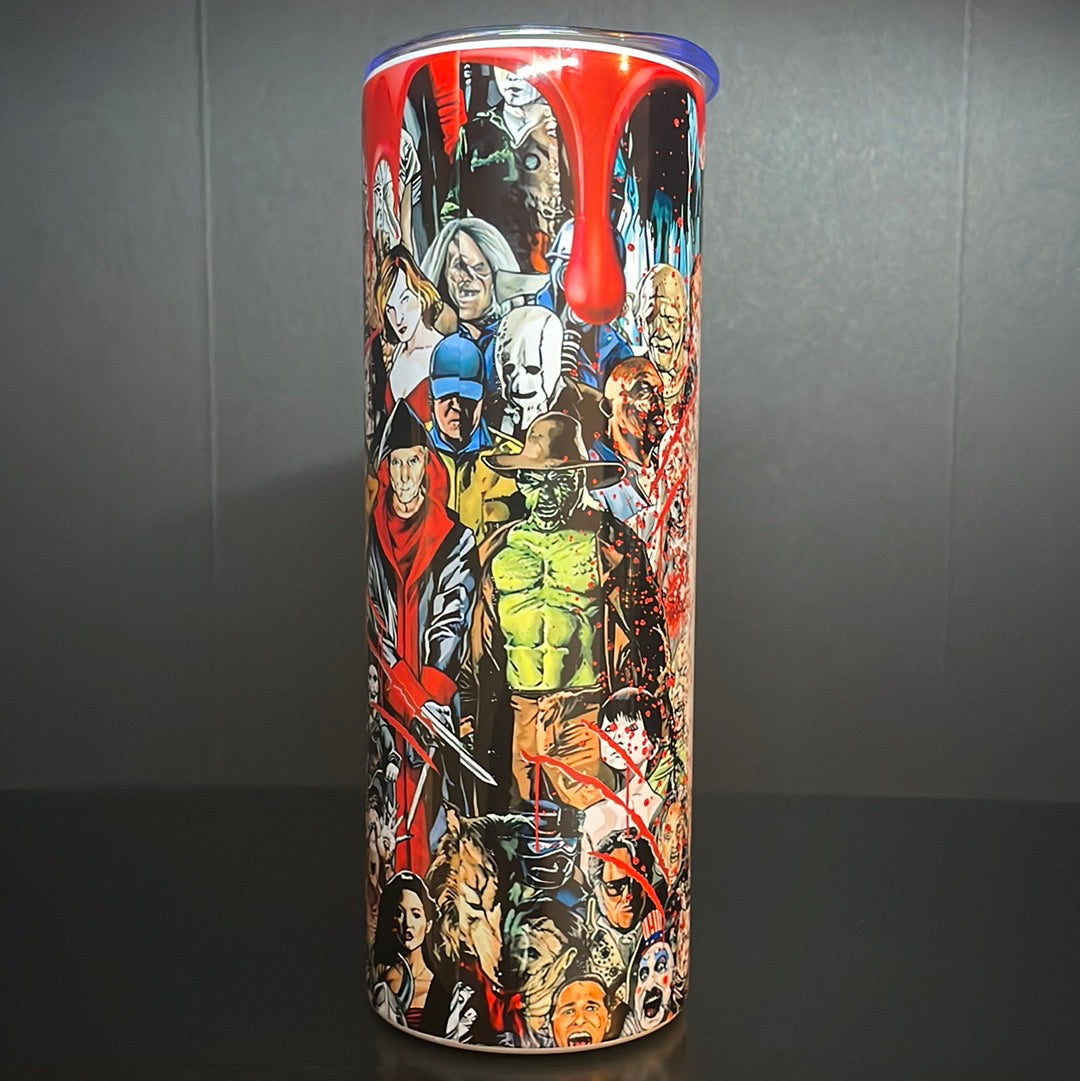 Girl who loves Horror 20oz tumbler