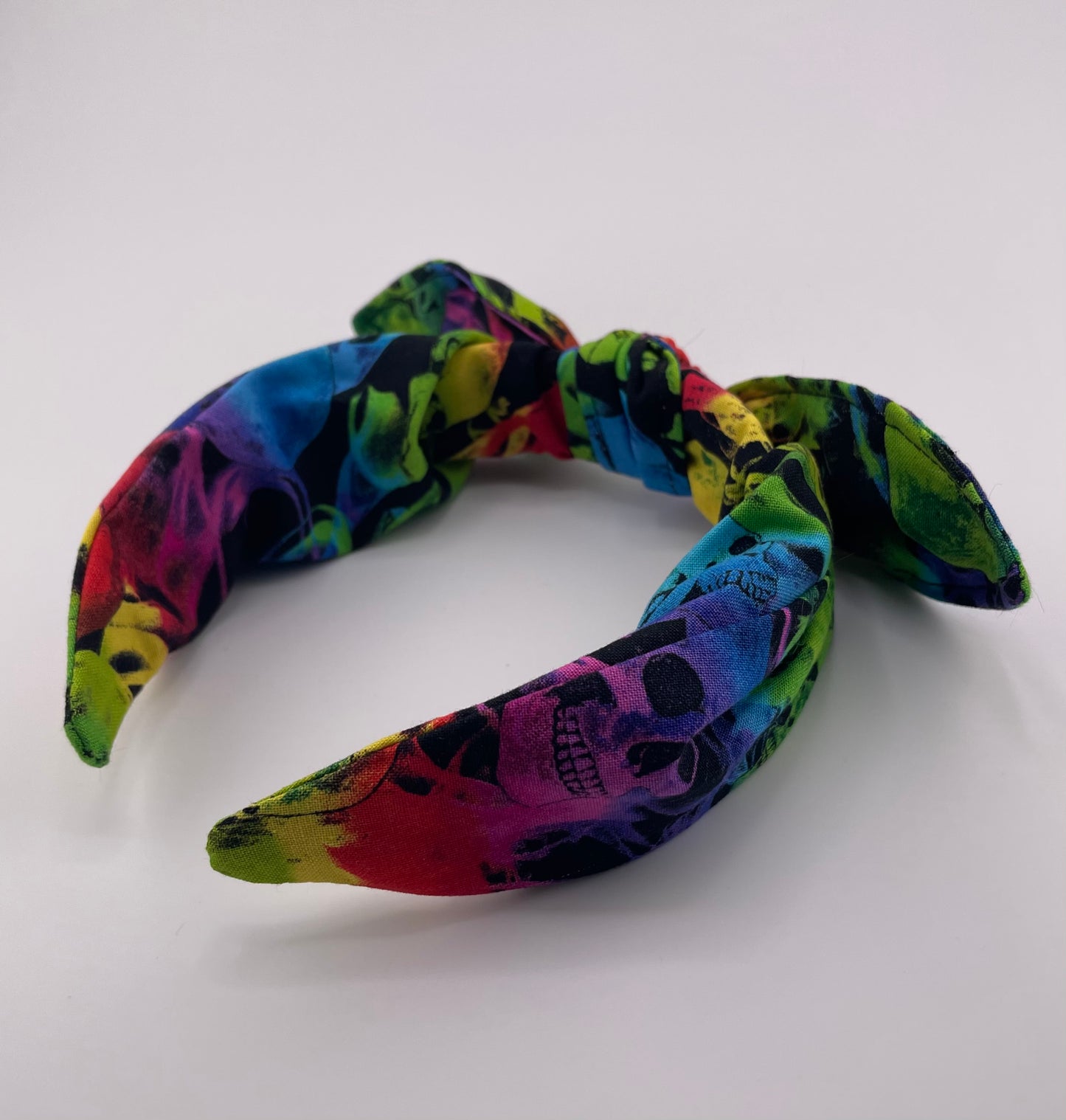 Rainbow skull headband