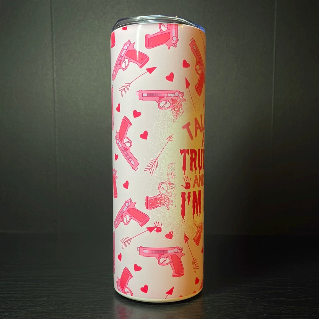 Talk to me about true crime 20oz tumbler