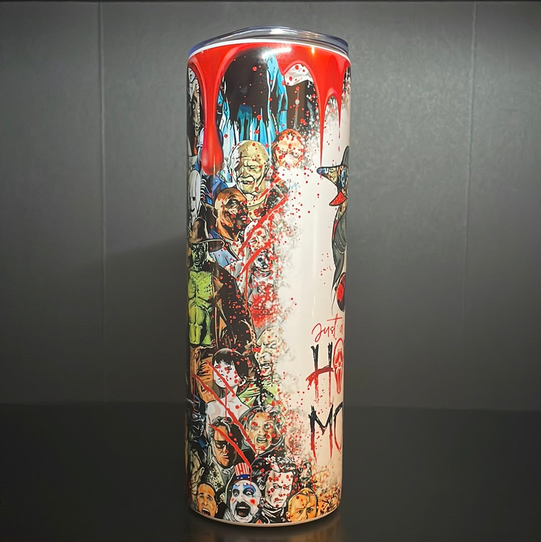 Girl who loves Horror 20oz tumbler