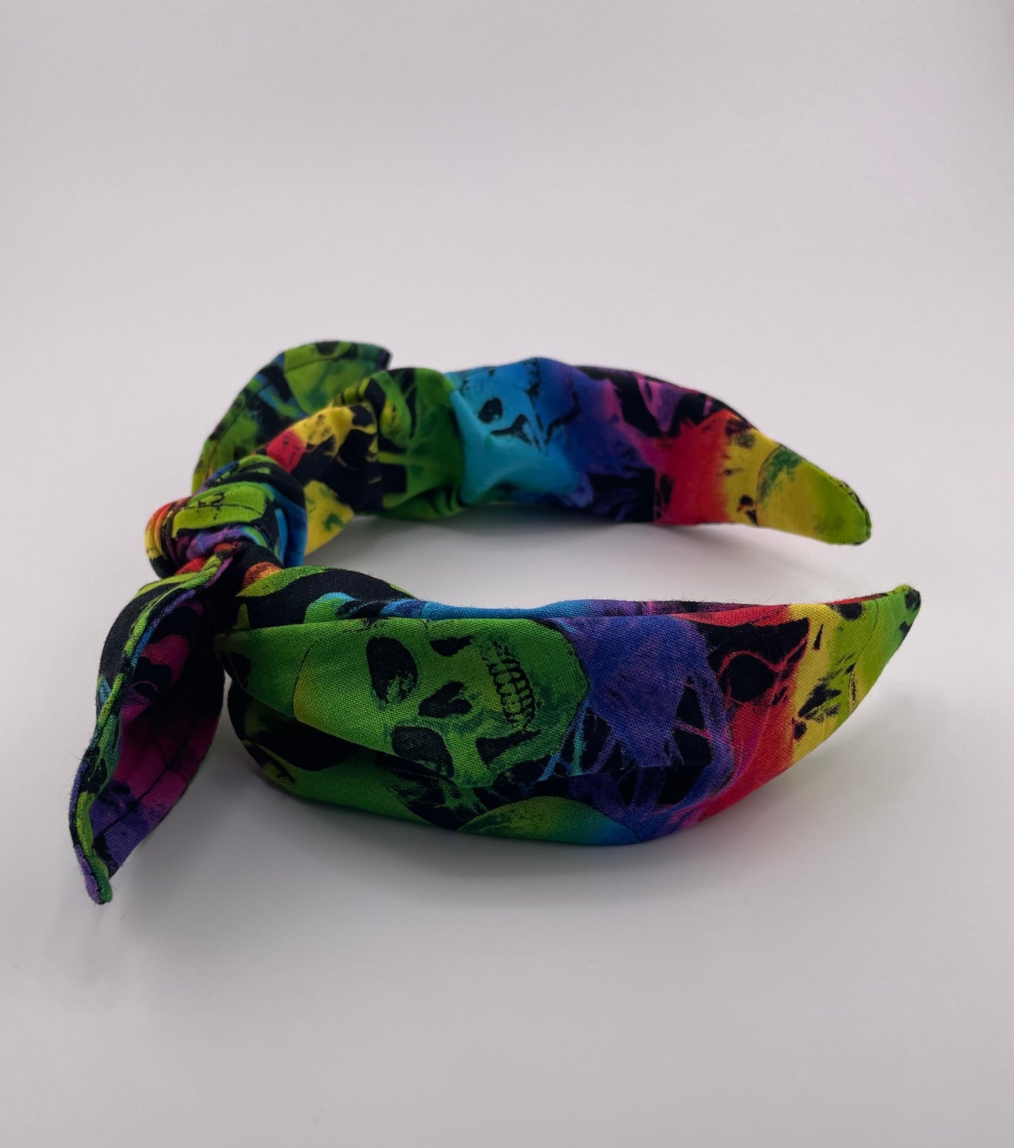 Rainbow skull headband