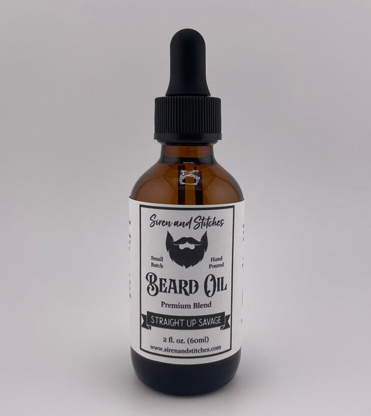 Straight Up Savage Beard Oil - Inspired by Ghostface