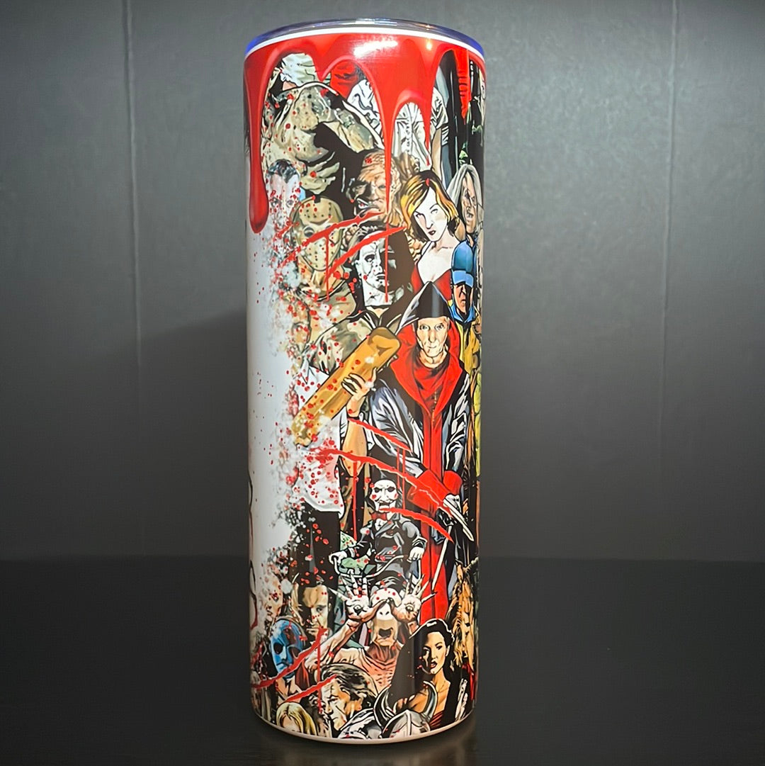 Girl who loves Horror 20oz tumbler