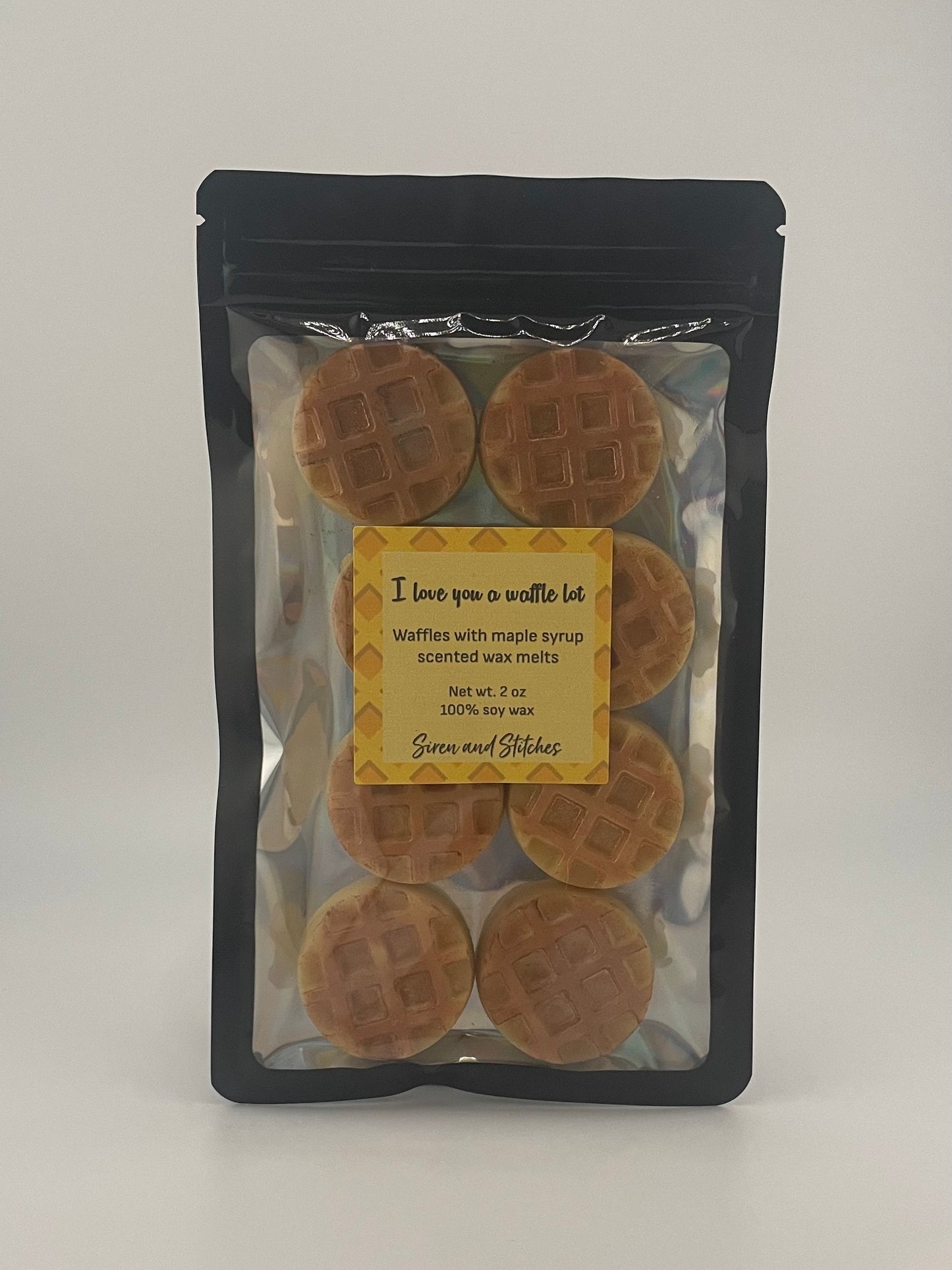 I love you a waffle lot wax melts - waffles and maple syrup scent