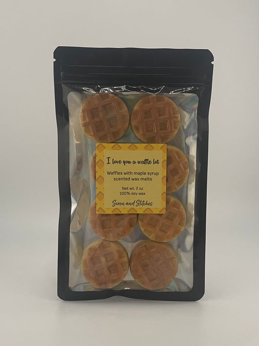 I love you a waffle lot wax melts - waffles and maple syrup scent