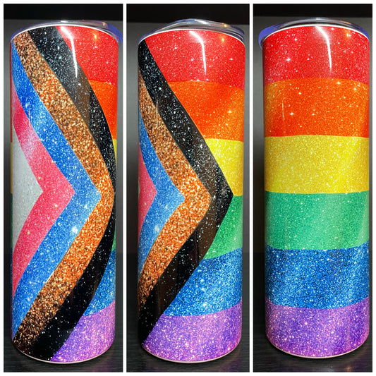 Progress Pride Flag 20oz tumbler