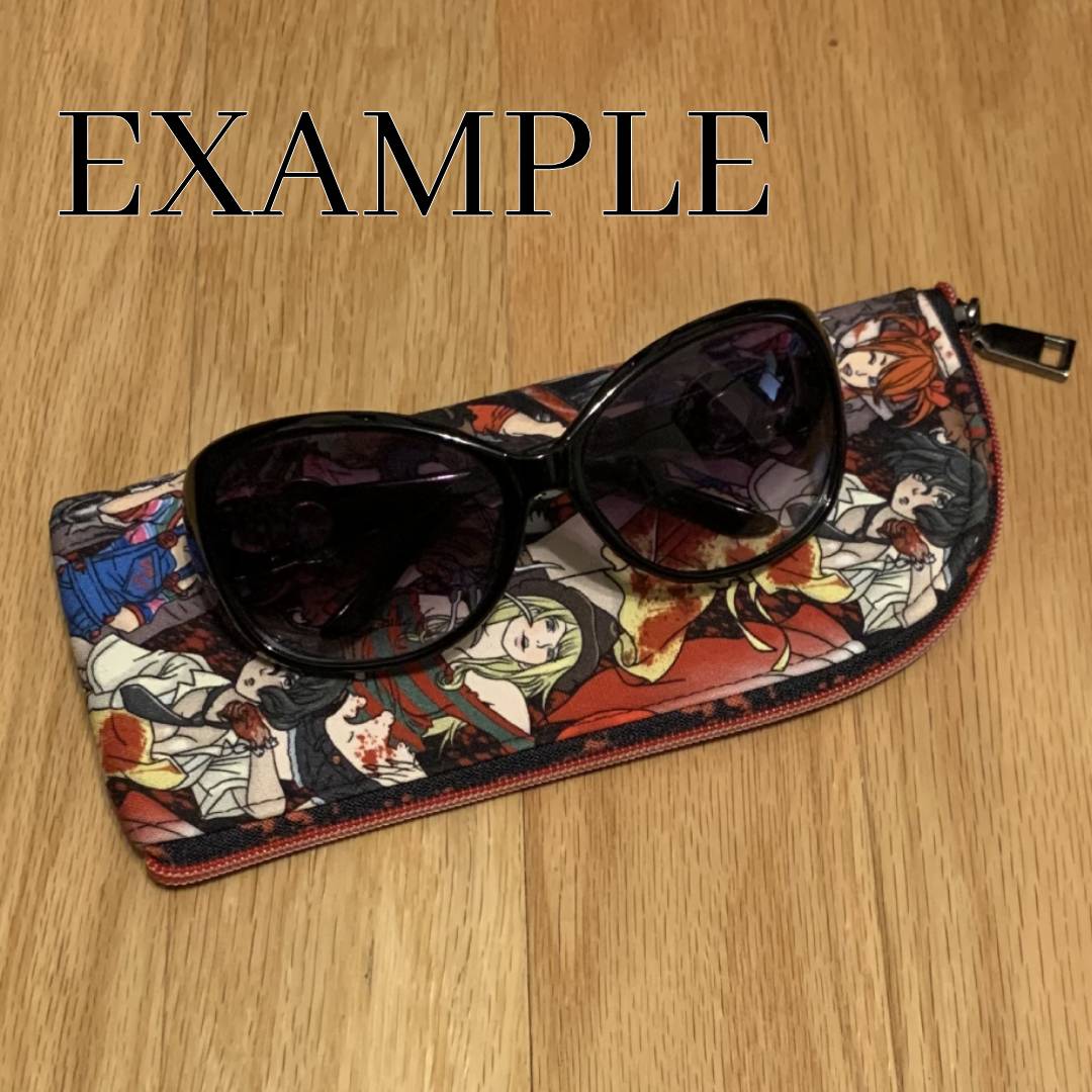 Blood splatter soft glasses case