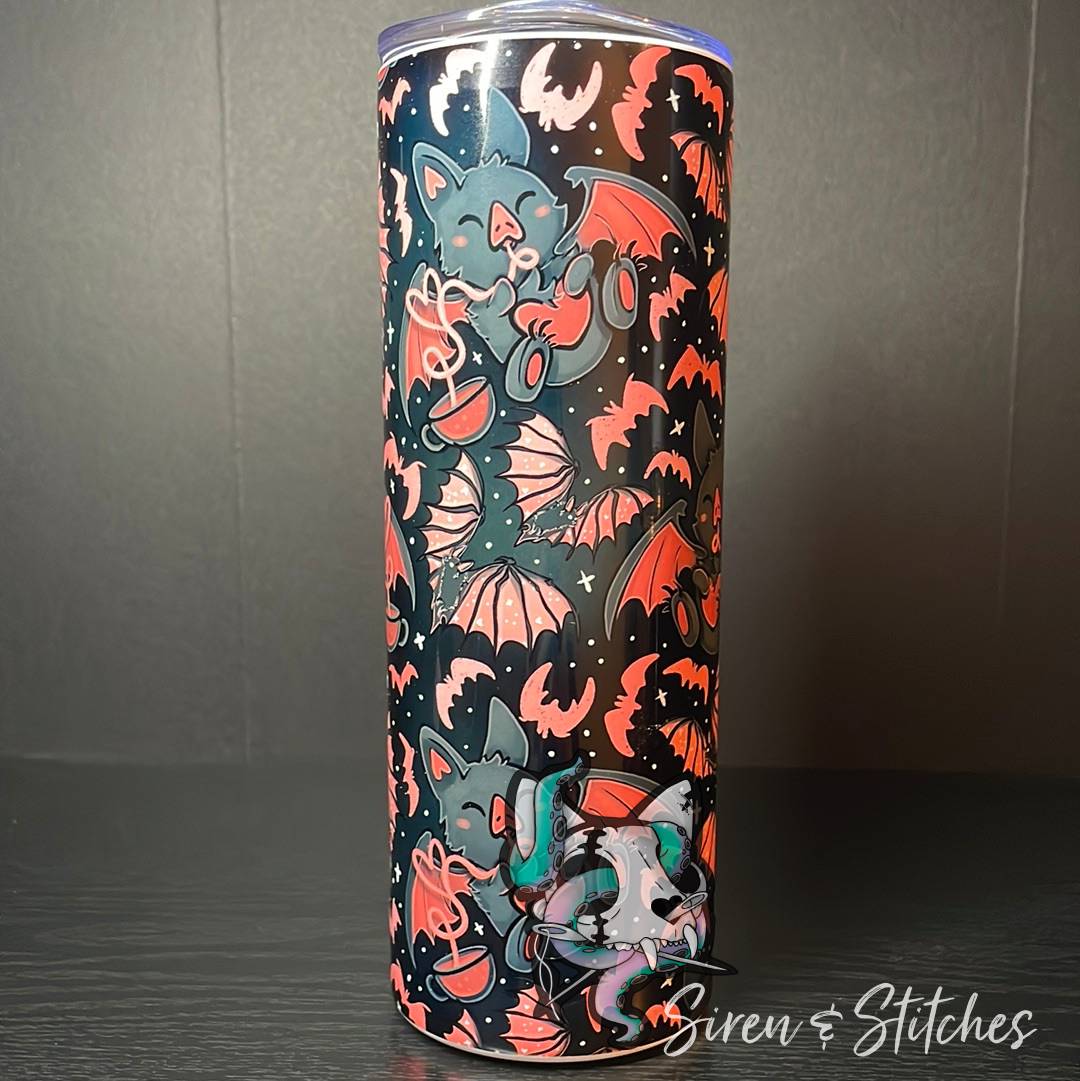 Heart bat 20oz tumbler cup