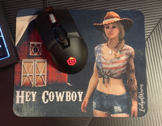 Hey Cowboy mousepad