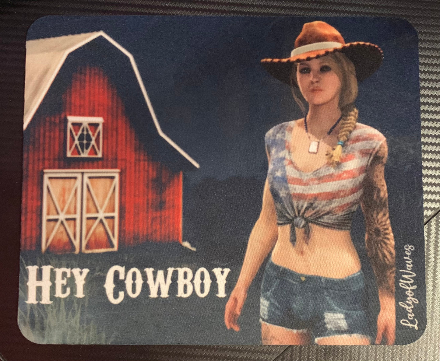 Hey Cowboy mousepad