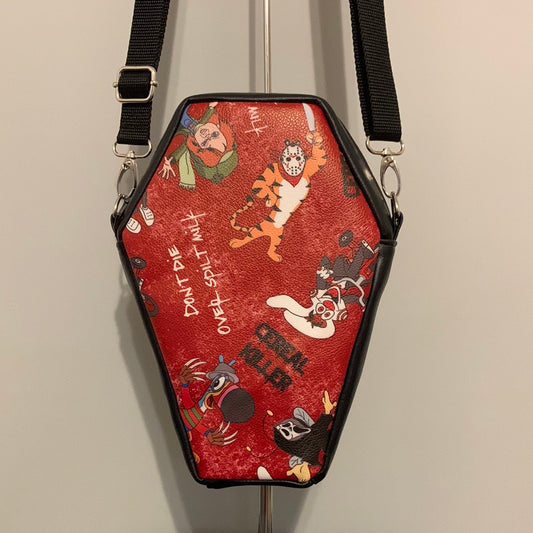 Cereal Killer coffin crossbody bag