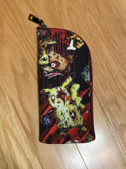 Zombie creatures soft glasses case