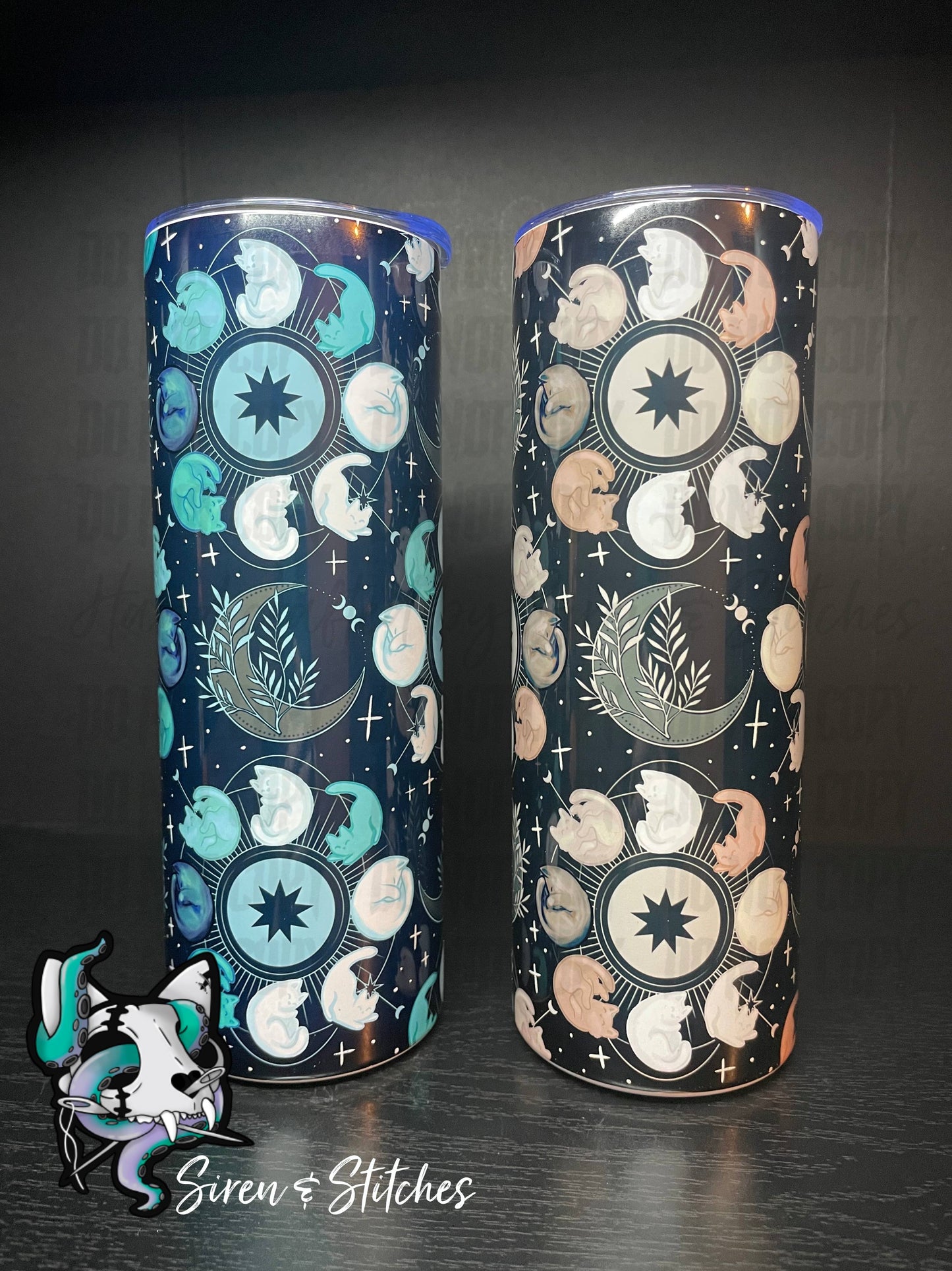 Moon phase kitty 20oz tumbler (2 options)