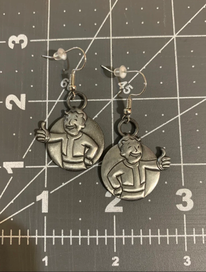 Nuclear guy earrings