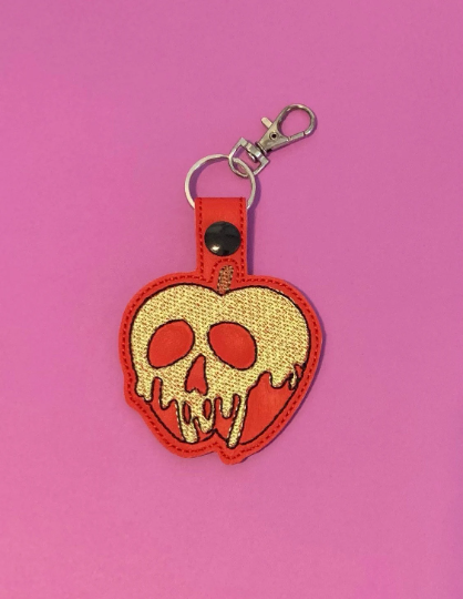 Poison apple keychain