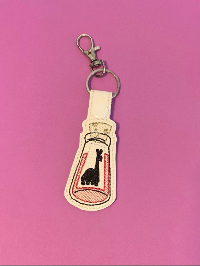 Llama potion keychain