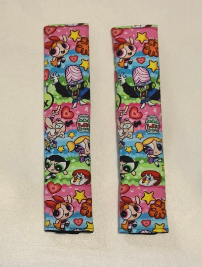 Crime fighting girls seatbelt cover