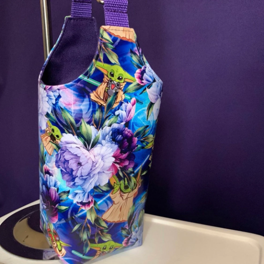 Floral space baby tumbler tote