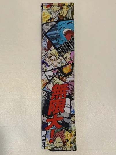 Blue kitty manga seatbelt cover