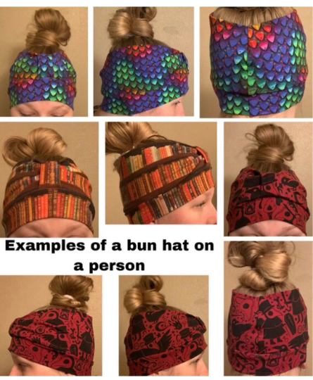 Hello DP messy bun hat [Adult Content]