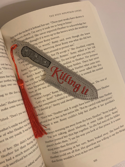 Killing it bookmark (or keychain)